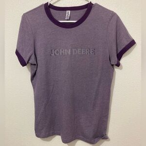 John Deere Womens T-Shirt Short sleeves Light Purple X Large
